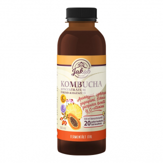 Kombucha tea koncentrátum ananásszal, csipkebogyóval, papayával, echinacea purpurea kivonattal és c-vitaminnal 500 ml