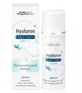 Medipharma hyaluron légere éjszakai arckrém 50 ml