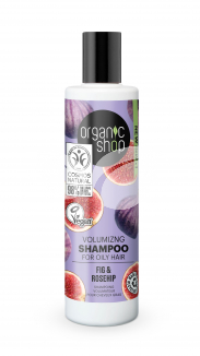 Organic Shop bio sampon volumennövelő fügével és csipkebogyóval 280 ml