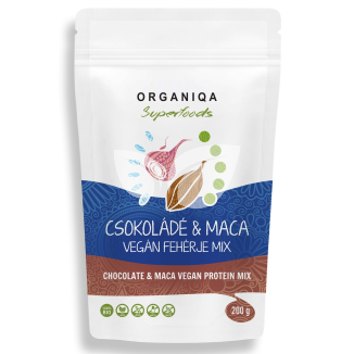 Organiqa 100% bio vegán fehérje mix csokoládé-maca 200 g