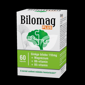 Bilomag plus 110mg gingko biloba kivonatot tartalmazó étrend-kiegészítő kapszula 60 db