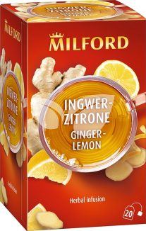 Milford gyömbér-citrom gyógynövénytea 20x2g 40 g