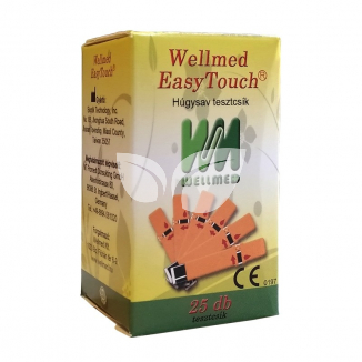 Wellmed easytouch húgysav tesztcsík 25 db