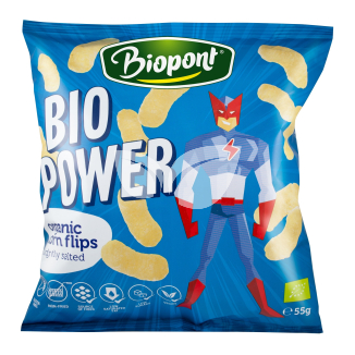 Biopont bio power extrudált bio kukorica enyhén sós gluténmentes 55 g