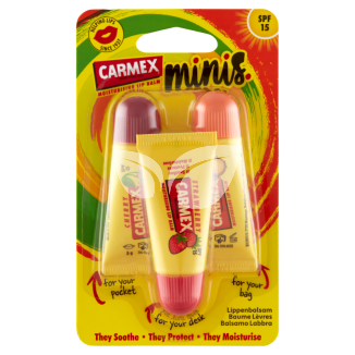 Carmex ajakápoló mini pack (eper, cseresznye, ananász-menta) 3x5g 15 g