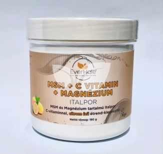 Everhale msm+c+magnézium citromos italpor 180 g