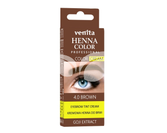 Henna Color tartós szempilla és szemöldök krémfesték középbarna goji bogyóval 15 g