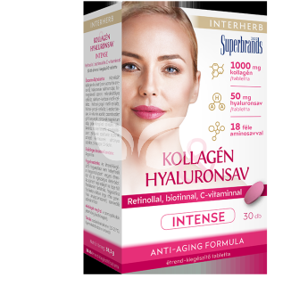 Interherb kollagén és hyaluronsav szépségformula intense tabletta 30 db