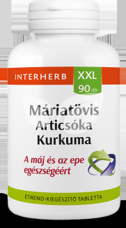 Interherb xxl máriatövis és articsóka és kurkuma tabletta 90 db