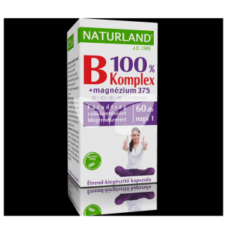 Naturland b 100% komplex+magnézium 375 kapszula 60 db