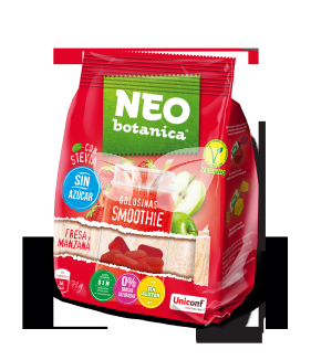 Neo Botanica stevia zselécukorka cukormentes, gluténmentes eper-alma ízű 72 g