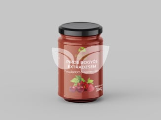 Premium Natura csökkentett energia tartalmú extra dzsem édesítőszerekkel vegyes piros ribizli-meggy-málna 350 g