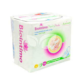 Biointimo ANION PANTY PADS hosszított szárnyas tisztasági betét 15 db - 1.